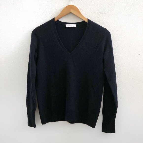 EVERLANE  V- Neck 100% Cashmere Sweater Size Small - Picture 1 of 10